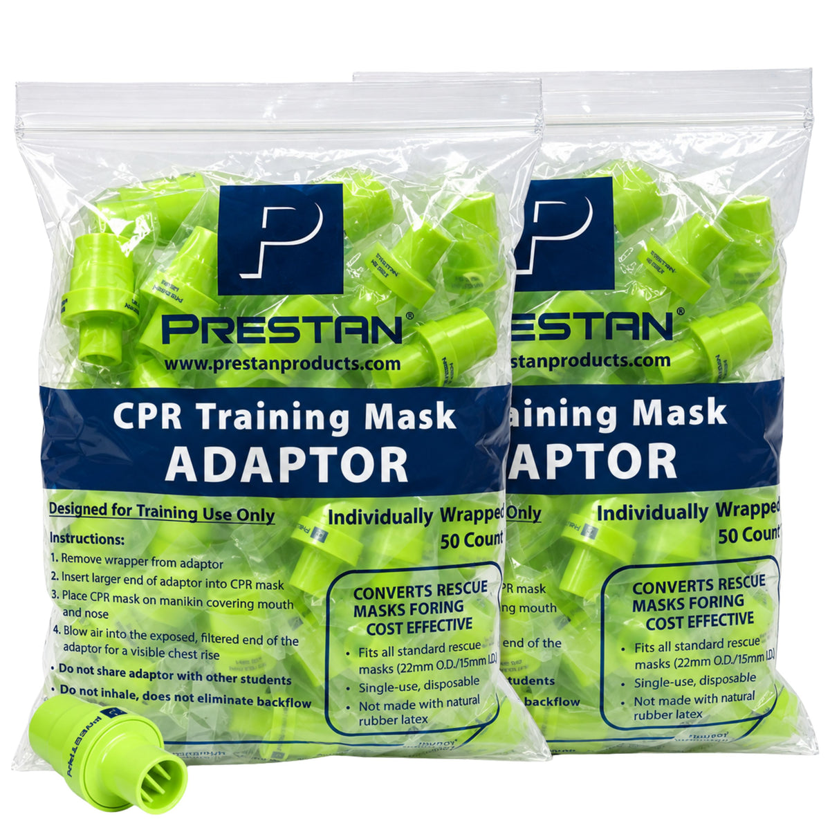 Pack of 100 CPR Training Valves, PRESTAN Products