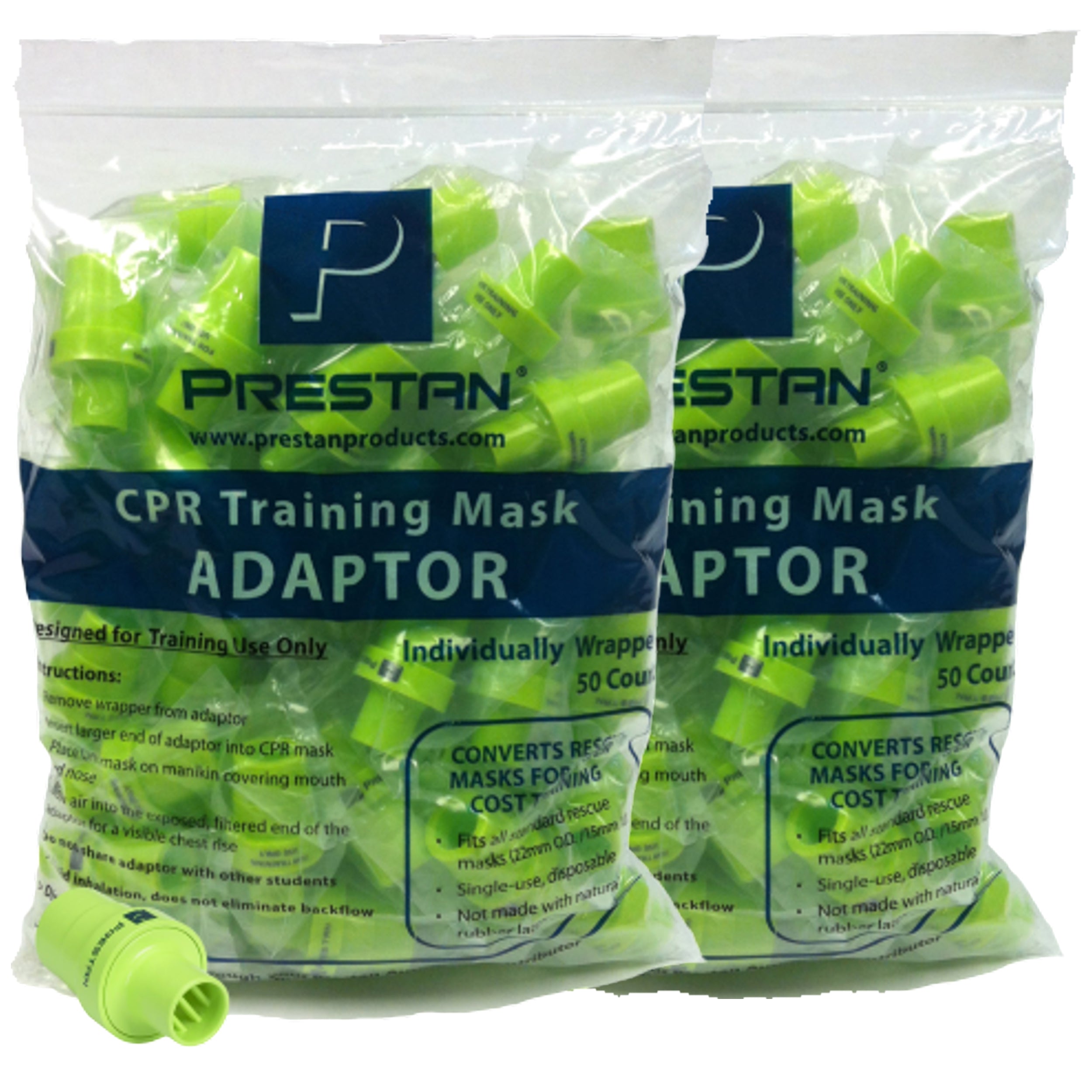 Pack of 100 CPR Training Valves, Prestan Products