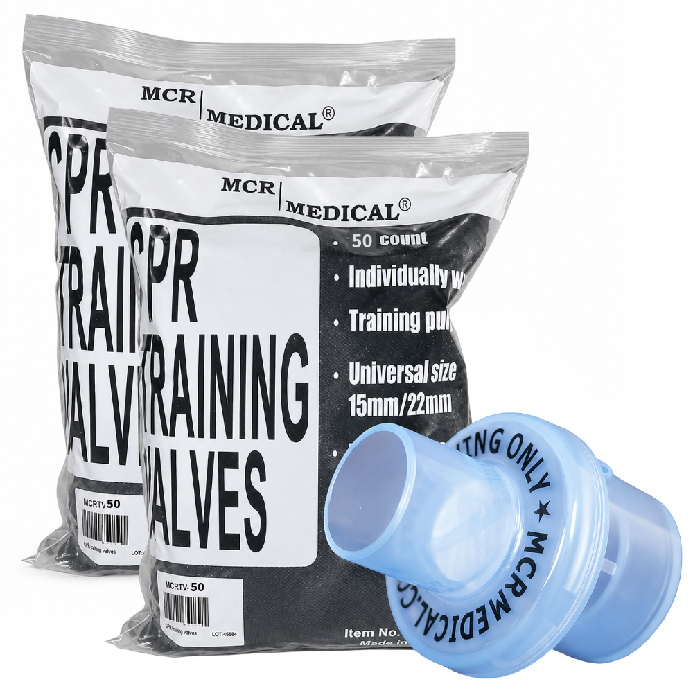 Pack of 100 CPR Training Valves, MCR Medical - Basic Filtration