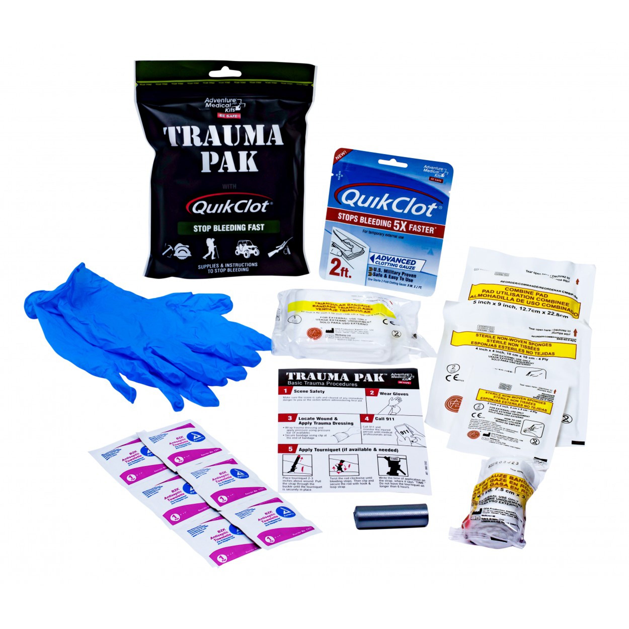 Trauma Pak with QuikClot