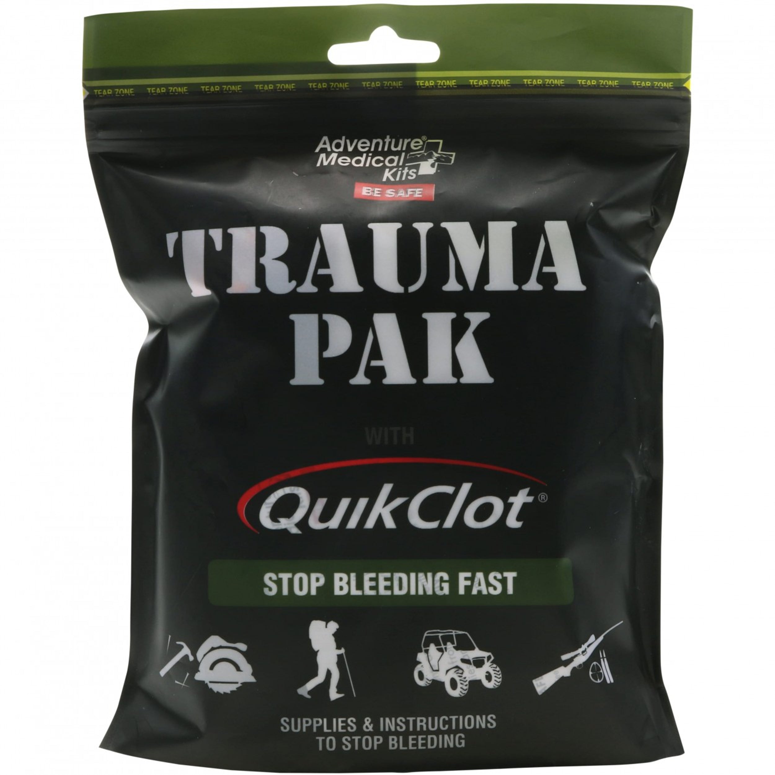 QuikClot Hemostatic Bandage Products, Adventure Medical Kits