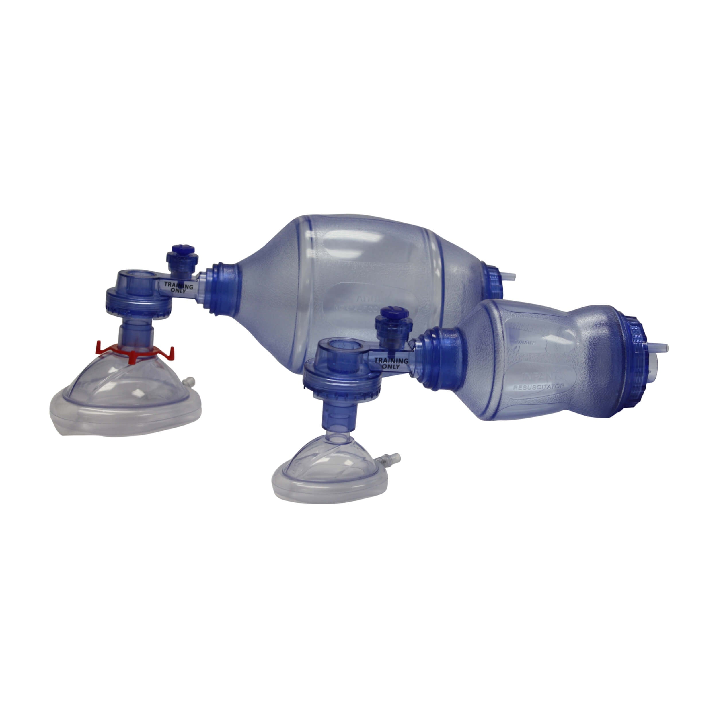 CPR Training Bag Valve Mask (BVM) Adult/Child and Infant/Neonate In Mesh Bag