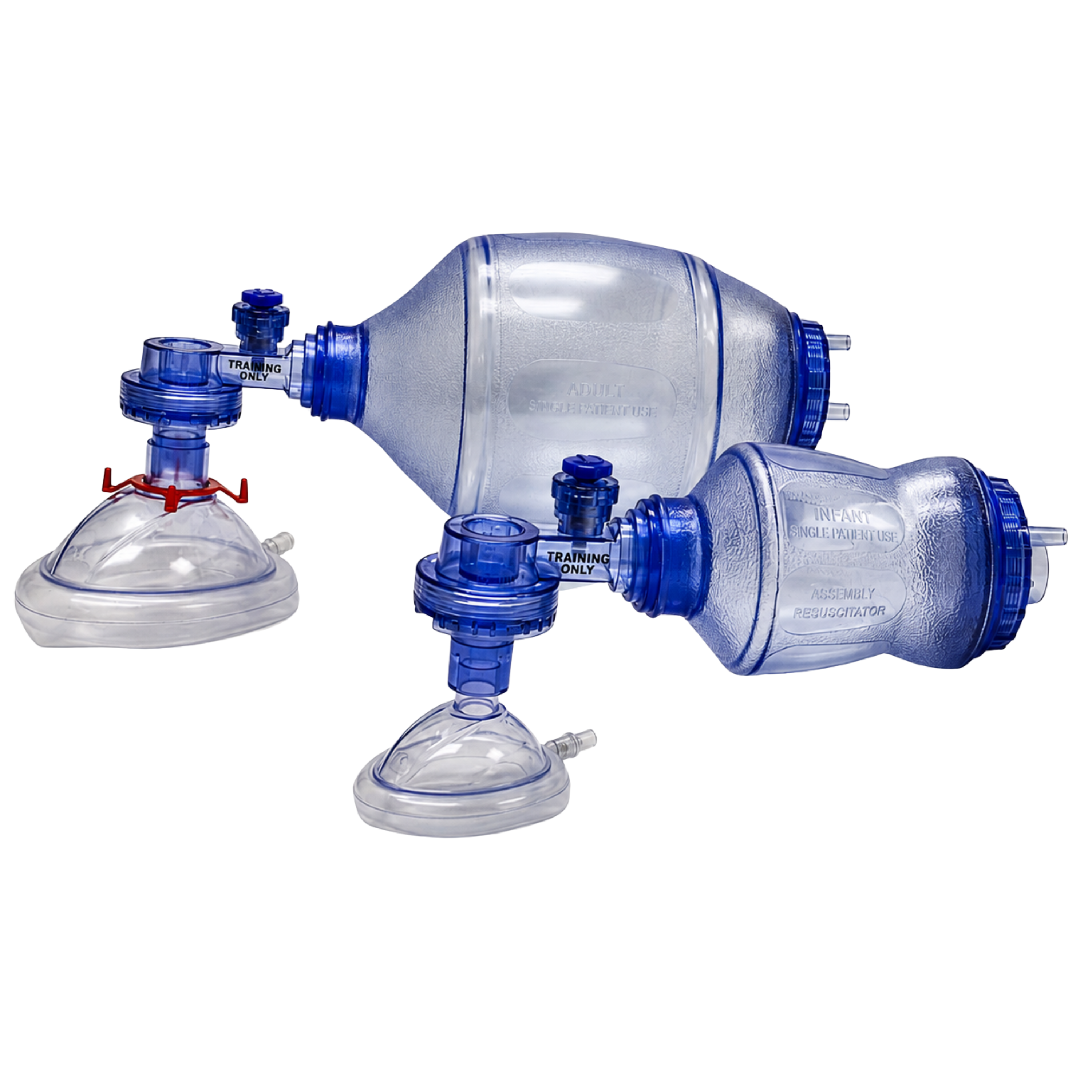 CPR Training Bag Valve Mask (BVM) Adult/Child and Infant/Neonate In Mesh Bag