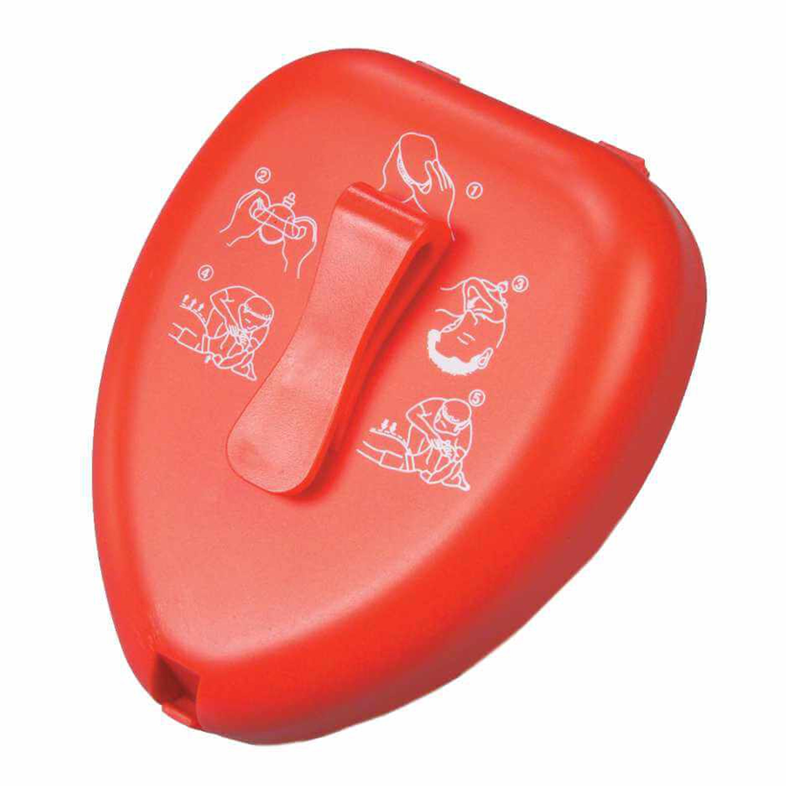 CPR Rescue Mask, Adult/Child, Hard Case with Belt Clip, WNL