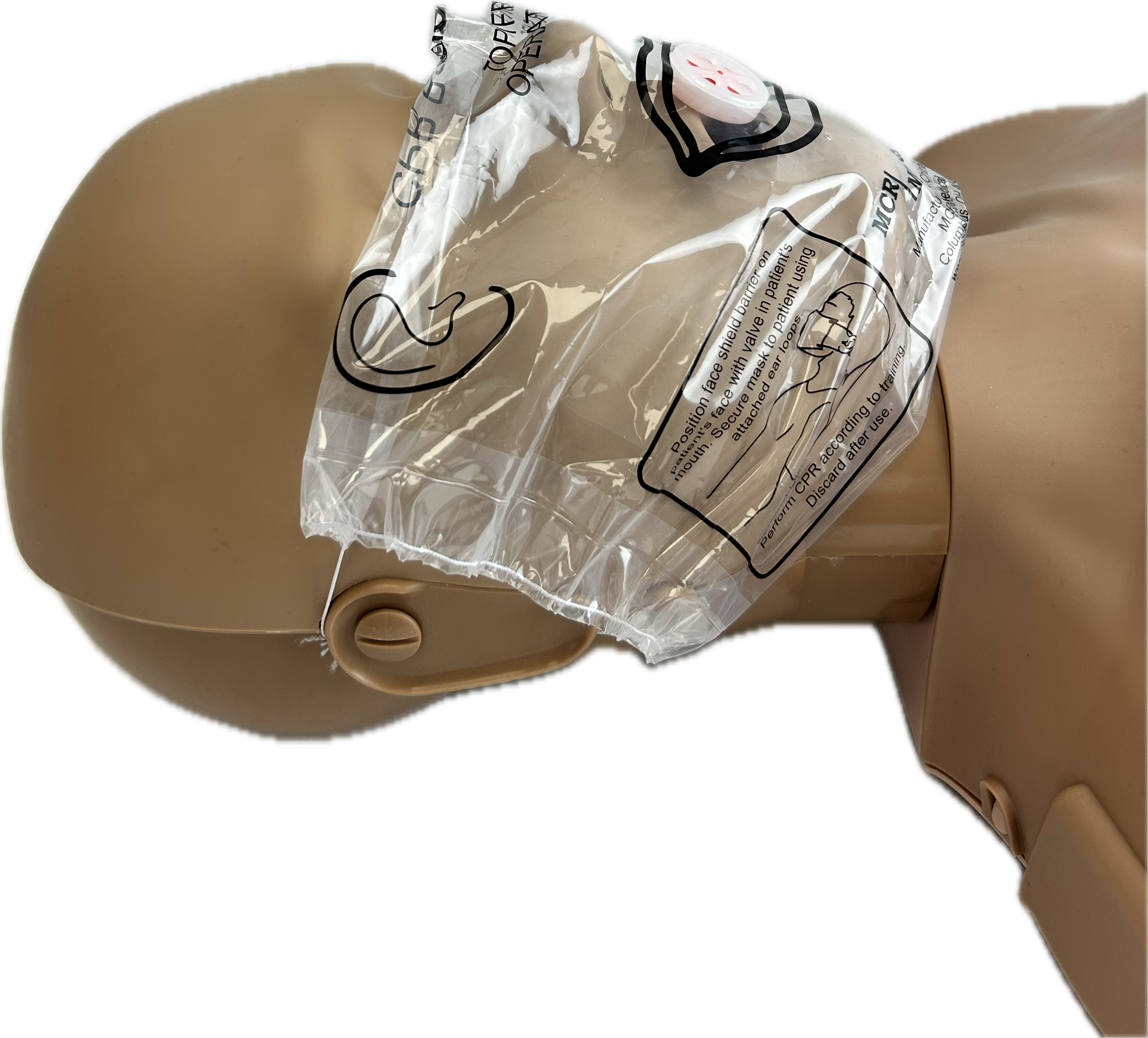 50-Pack of CPR Mask Keychains with Gloves, MCR Medical