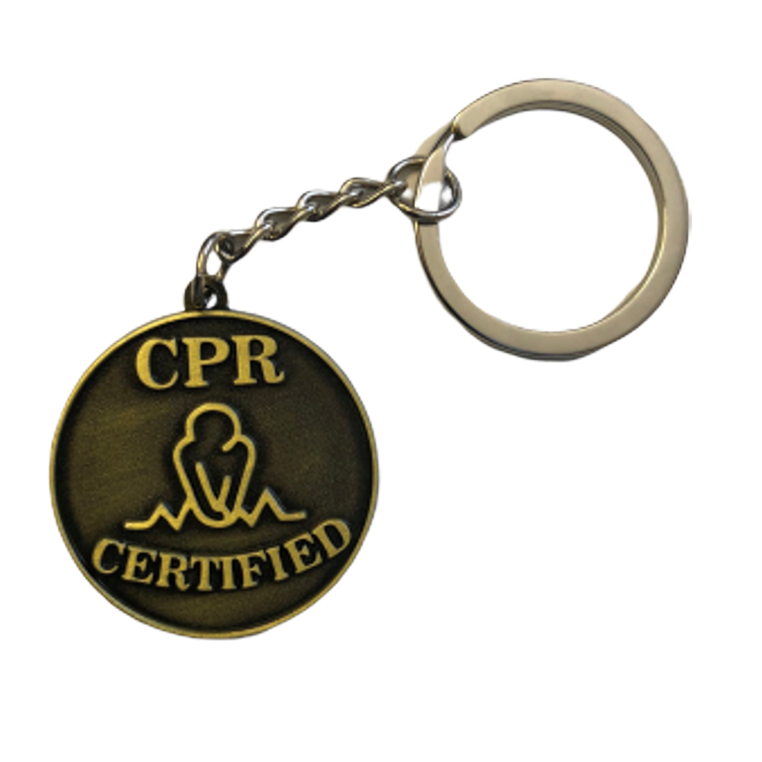 CPRKey, 50-Pack of CPR Certification Keychain, Metal