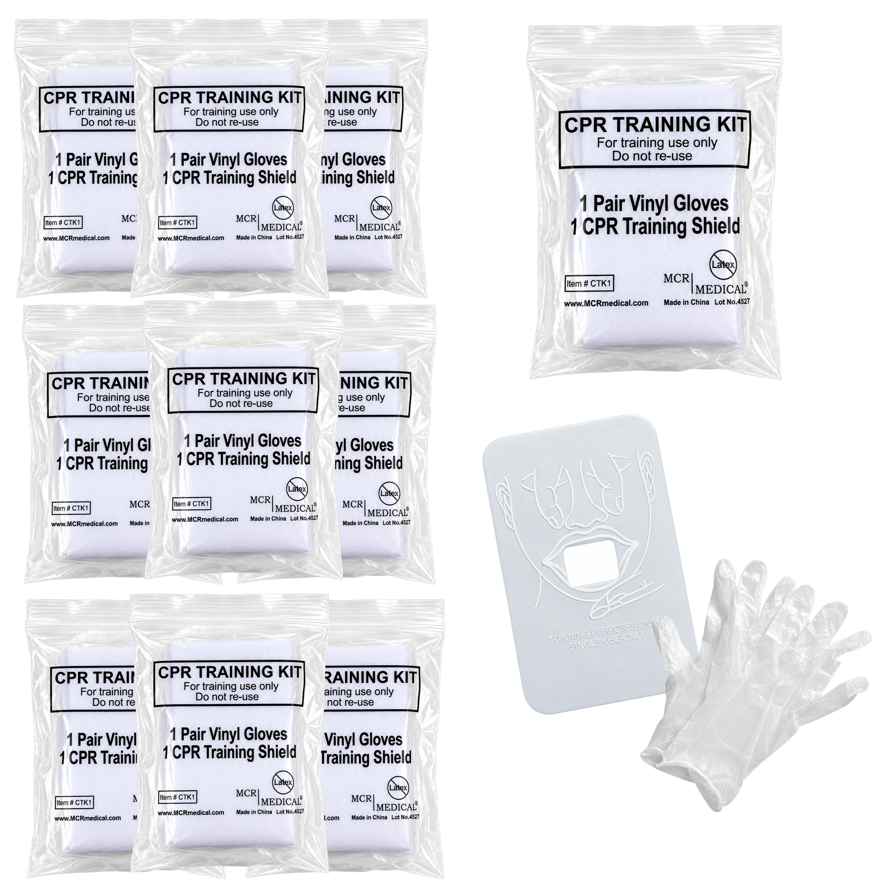 Package of 10 CPR Student Training Kits
