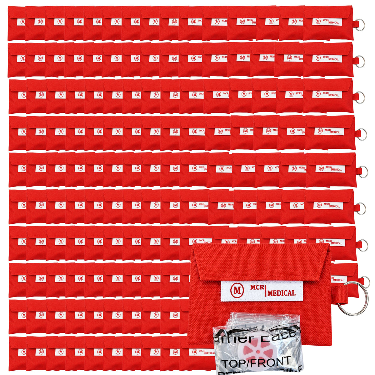 Case of 250 CPR Mask Keychains, MCR Medical
