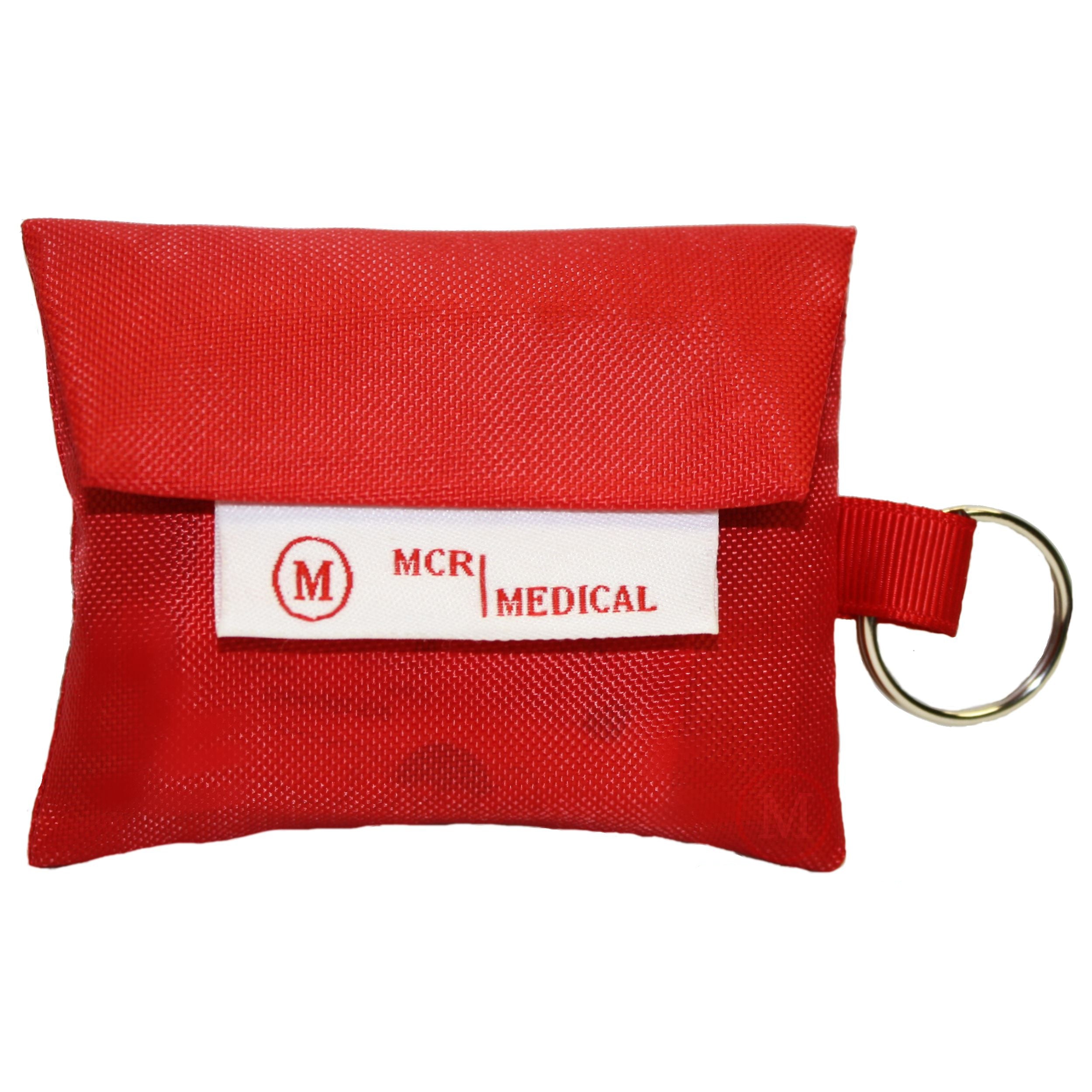 50-Pack of CPR Mask Keychains with Gloves, MCR Medical