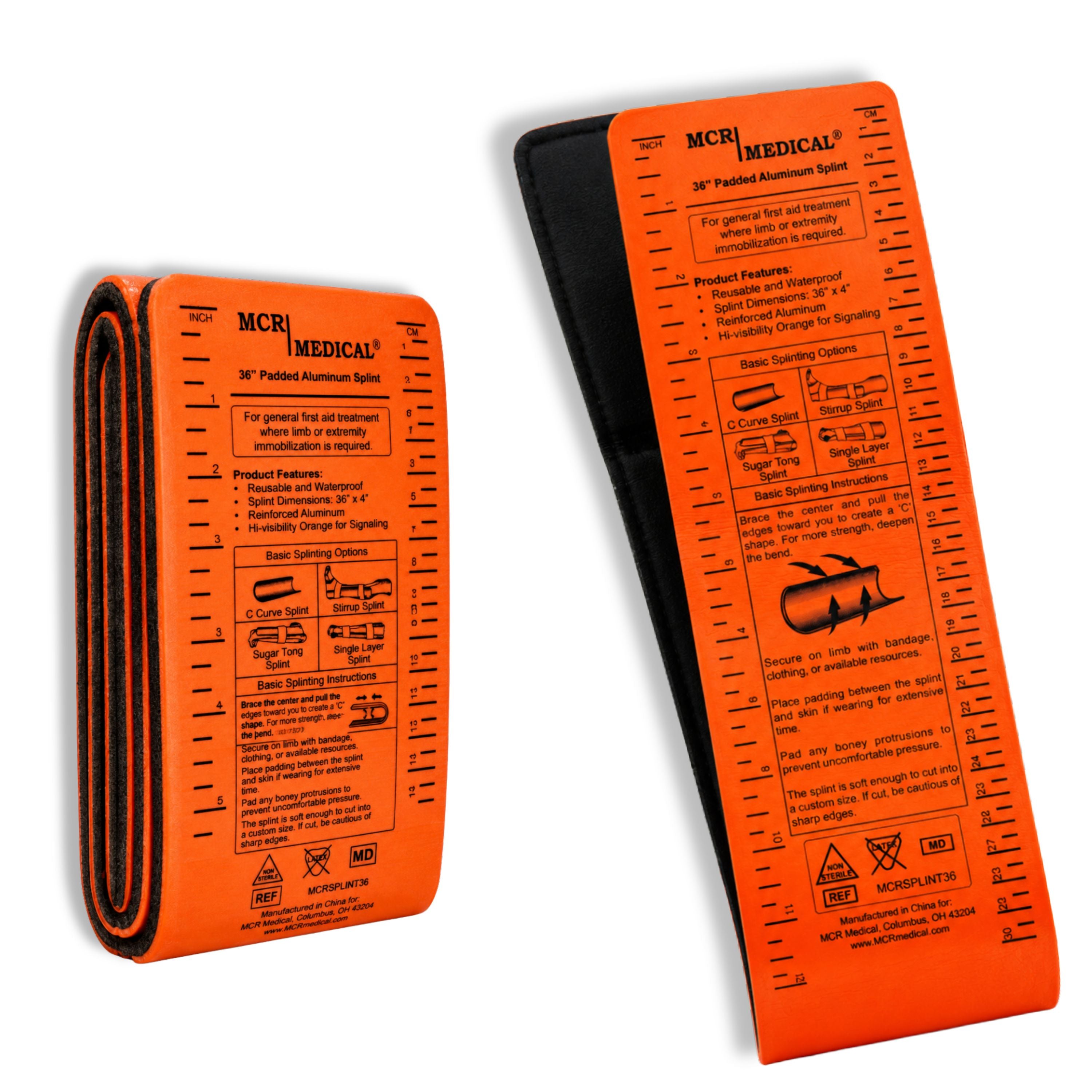 36" Aluminium Reusable, Waterproof, Splint, Single