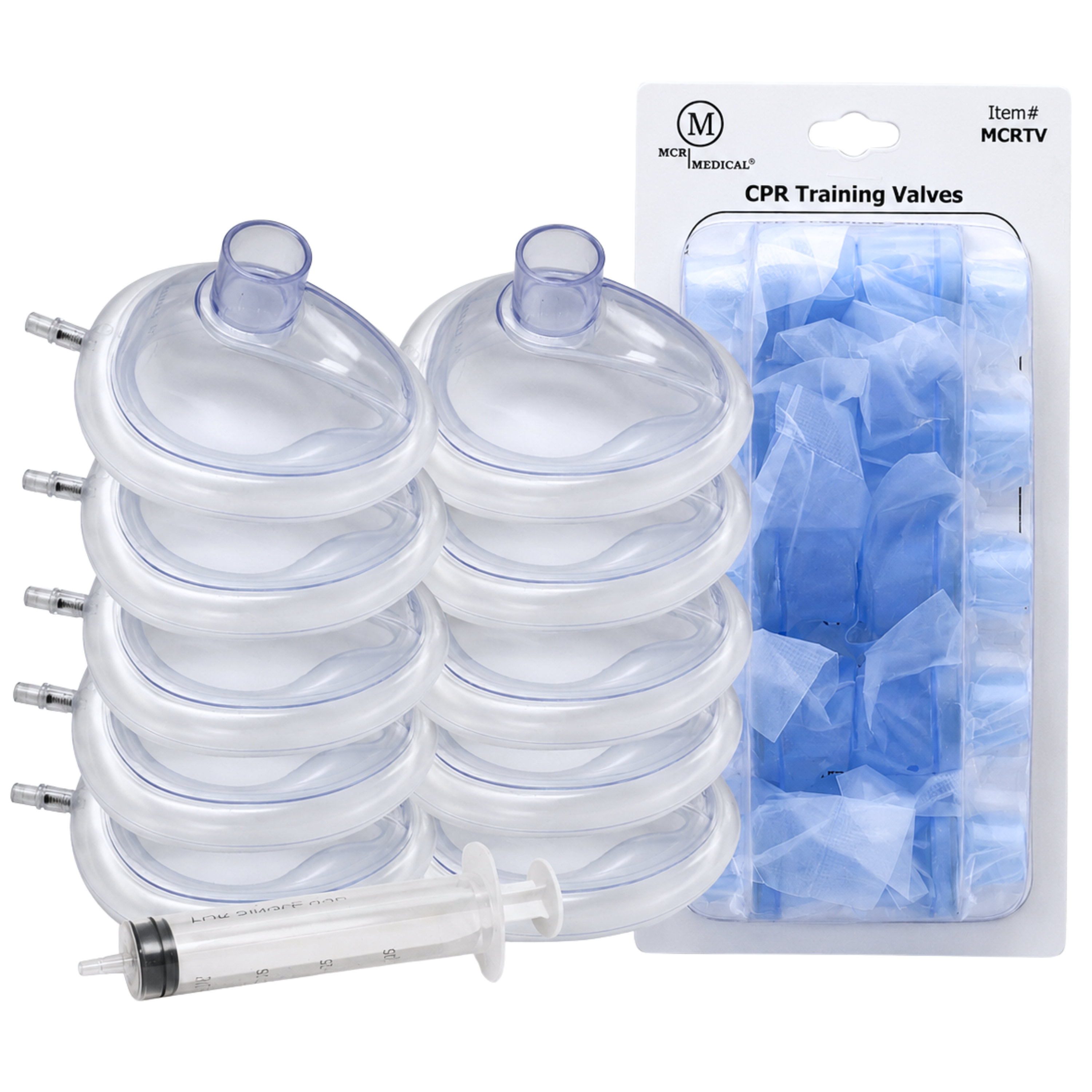 Pack of 10 Adjustable Infant Training CPR Masks, MCR Medical