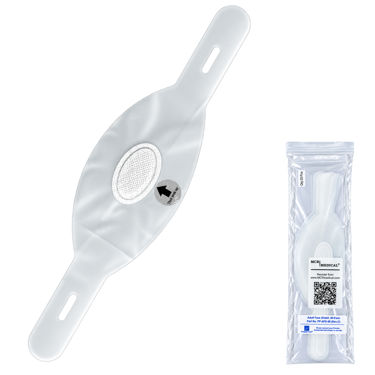 Adult 50-Pk Manikin Shields (Filtered), PRESTAN PP-AFS-50
