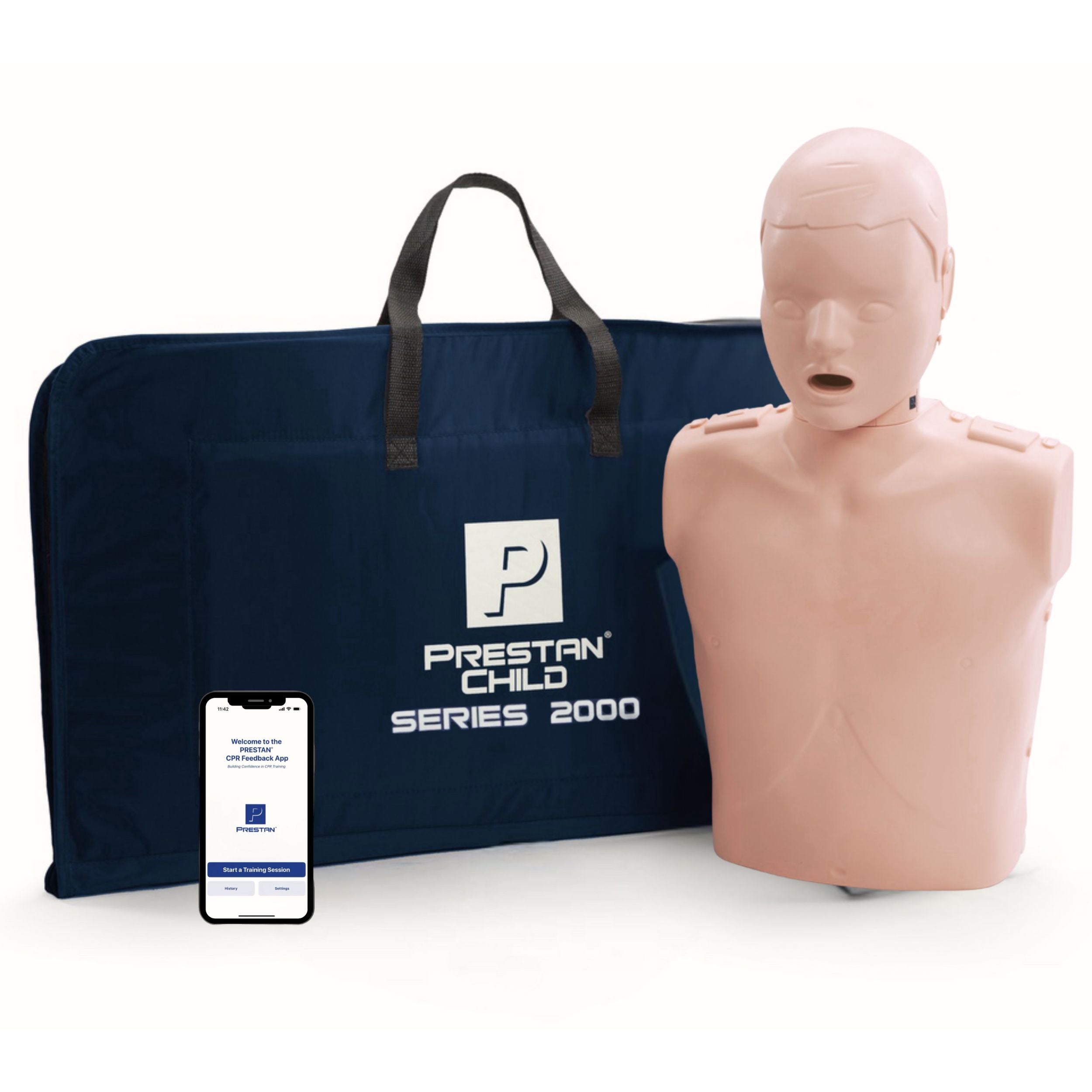 Series 2000 Child CPR Manikin with Advanced Feedback, MEDIUM TONE, PRESTAN
