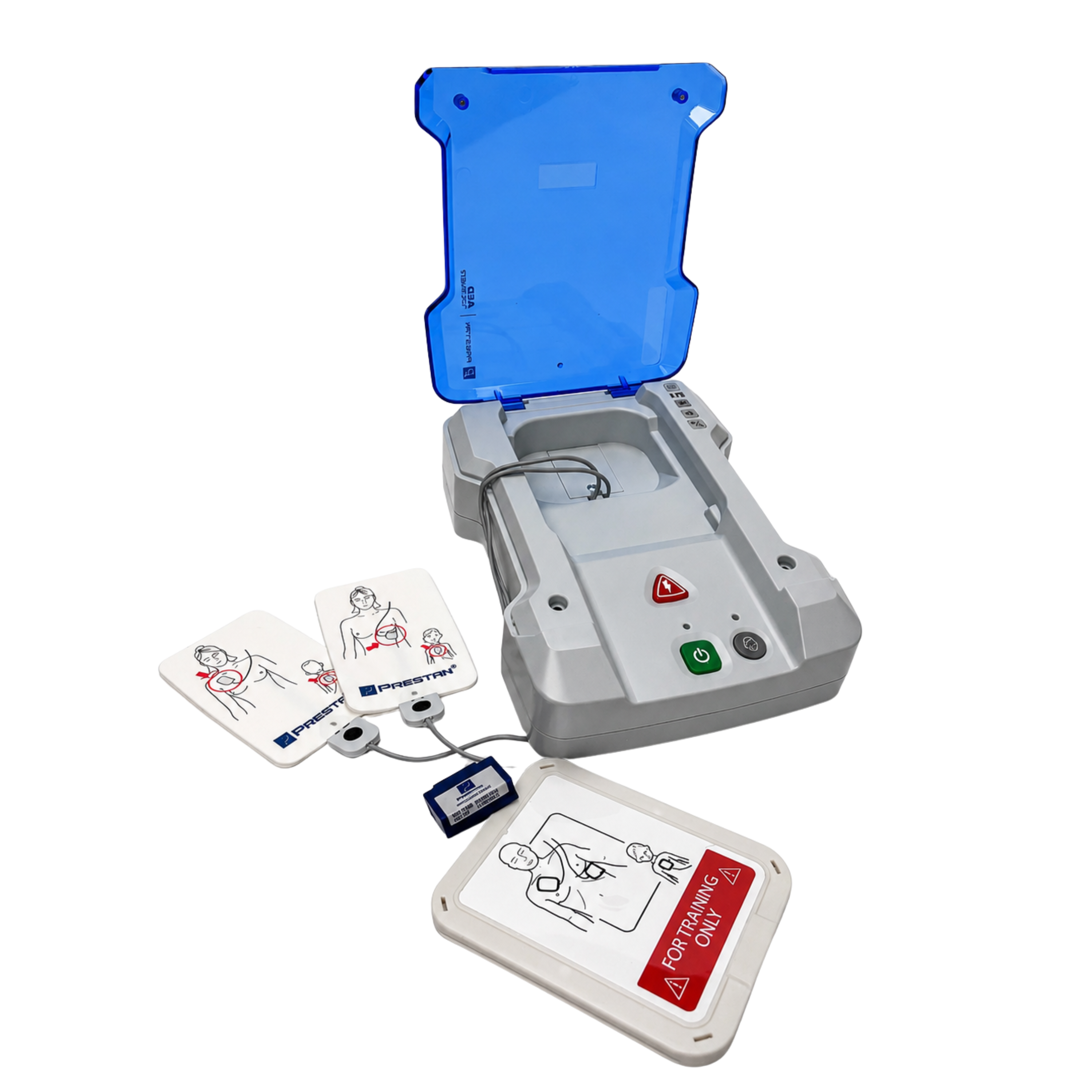PRESTAN-AED trainer plus-Unit with cable, training pads, case , and module