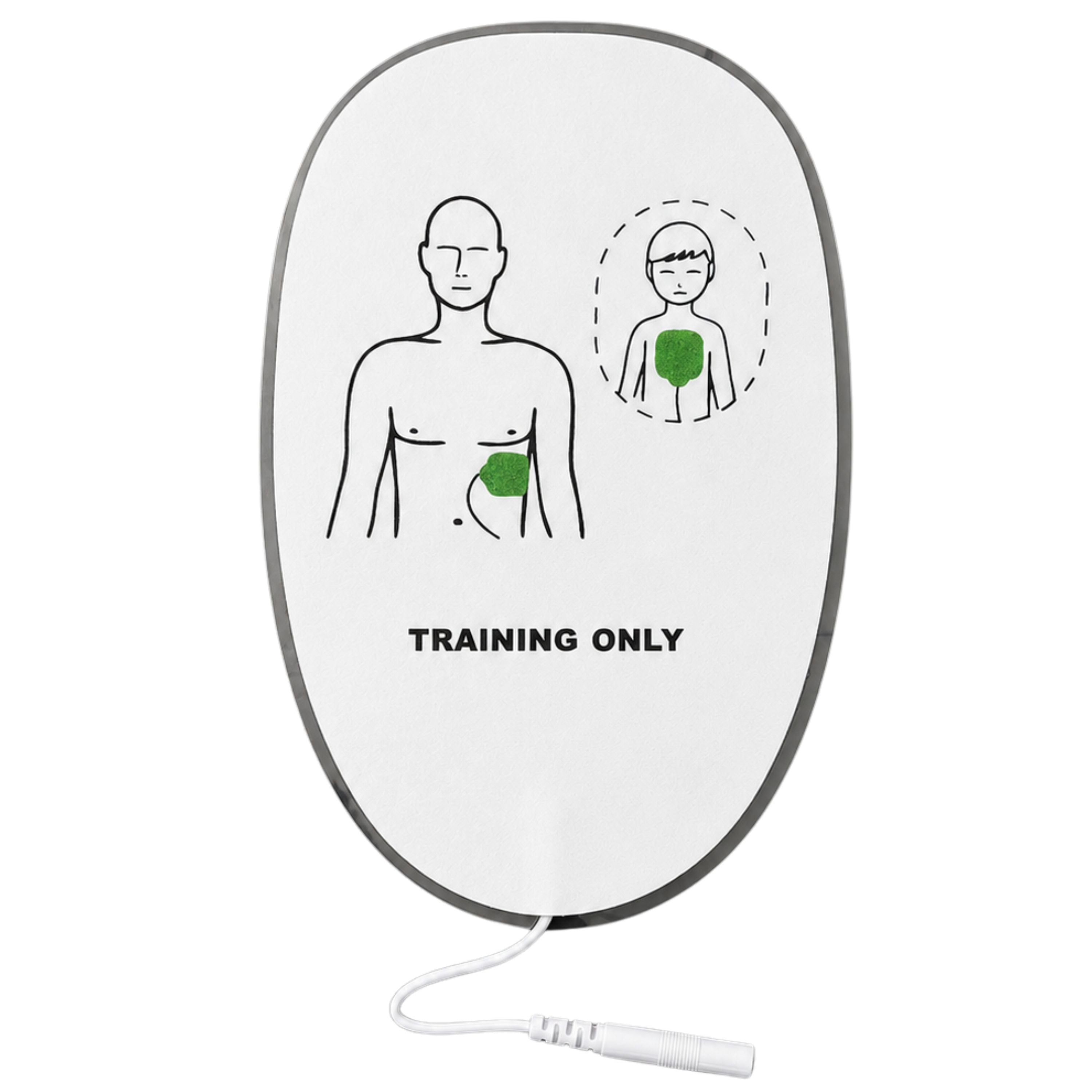WNL-AED training pad- replacement for Practi-Trainer mini, lower pad/child front pad.