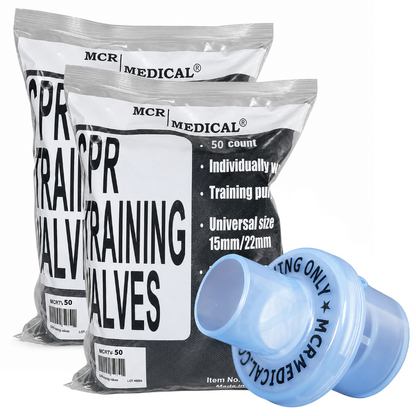 Pack of 100 CPR Training Valves, MCR Medical - Basic Filtration