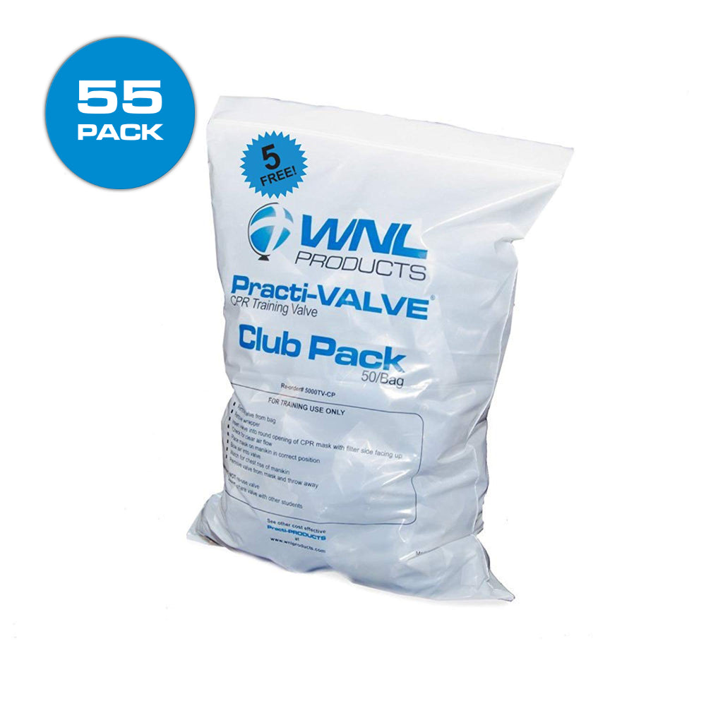 Pack of 50 CPR Training Valves, WNL Products