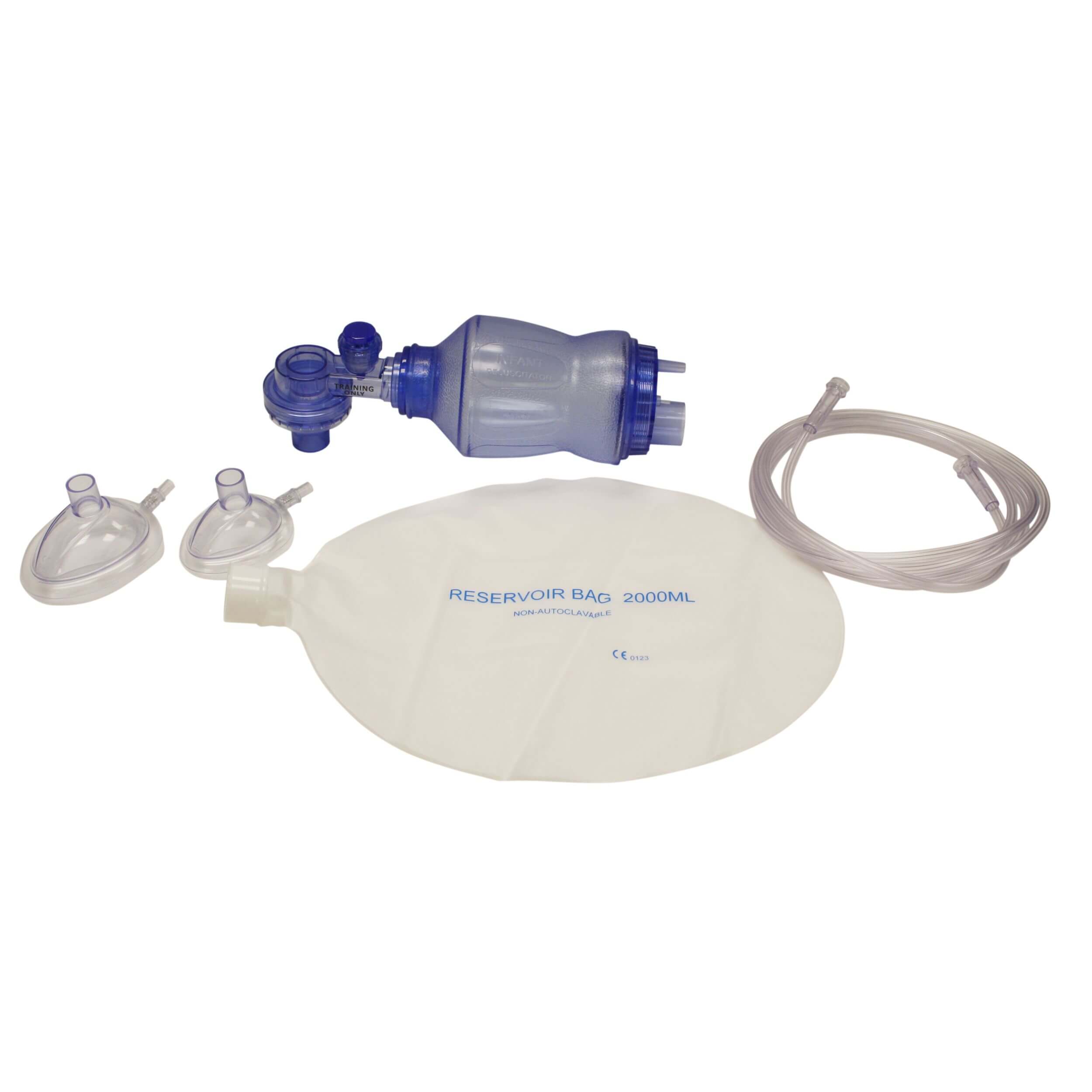CPR Training Bag Valve Mask (BVM) Adult/Child and Infant/Neonate In Mesh Bag