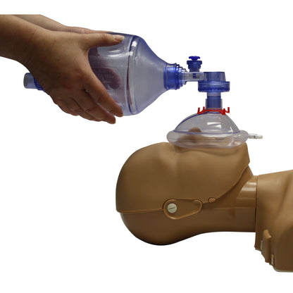 CPR Training Bag Valve Mask (BVM) Adult/Child and Infant/Neonate In Mesh Bag