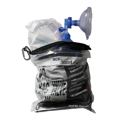 Training Bag Valve Mask (BVM) in Reusable Mesh Bag, MCR Medical