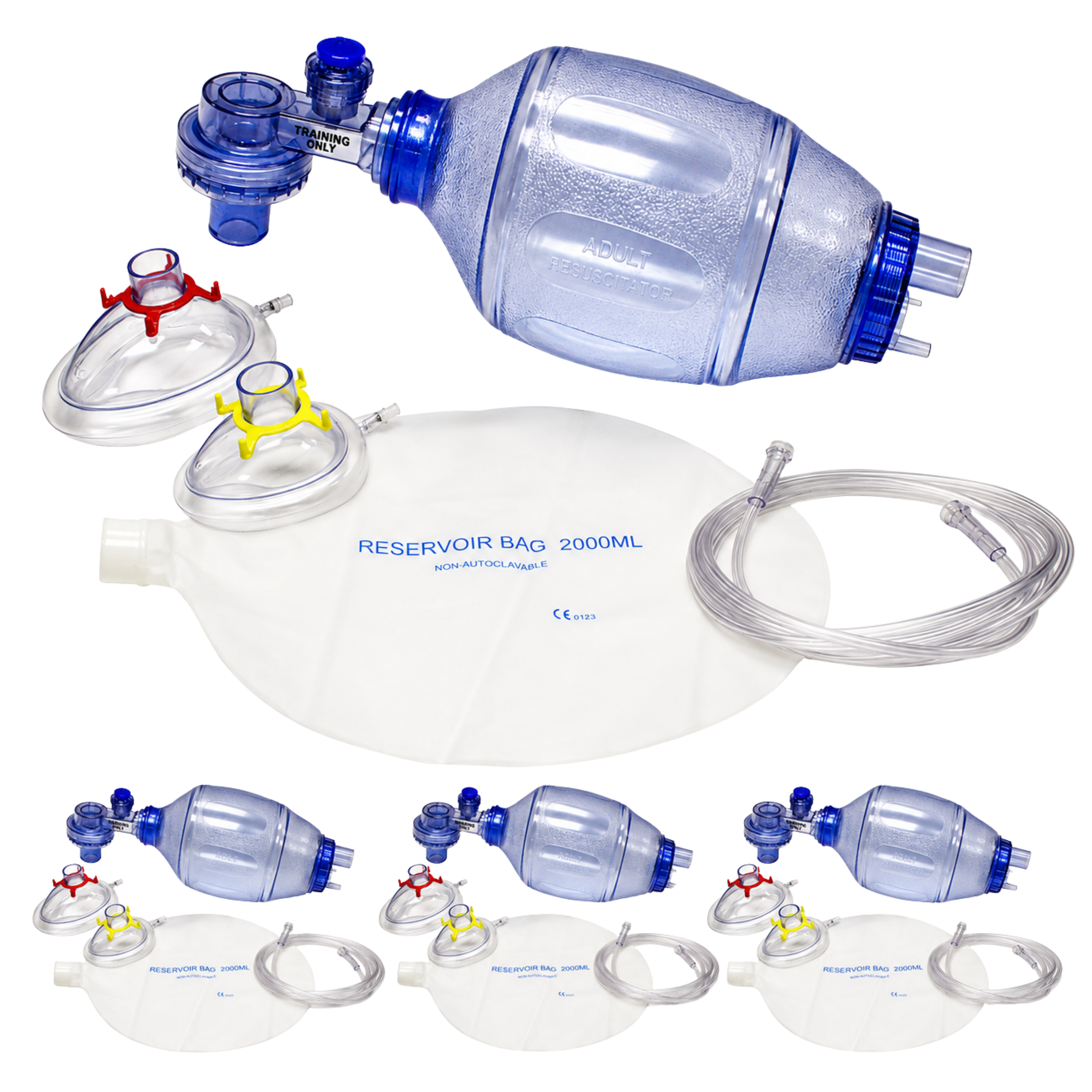 Adult/Child Training BVM 4-Pack in Mesh Bags