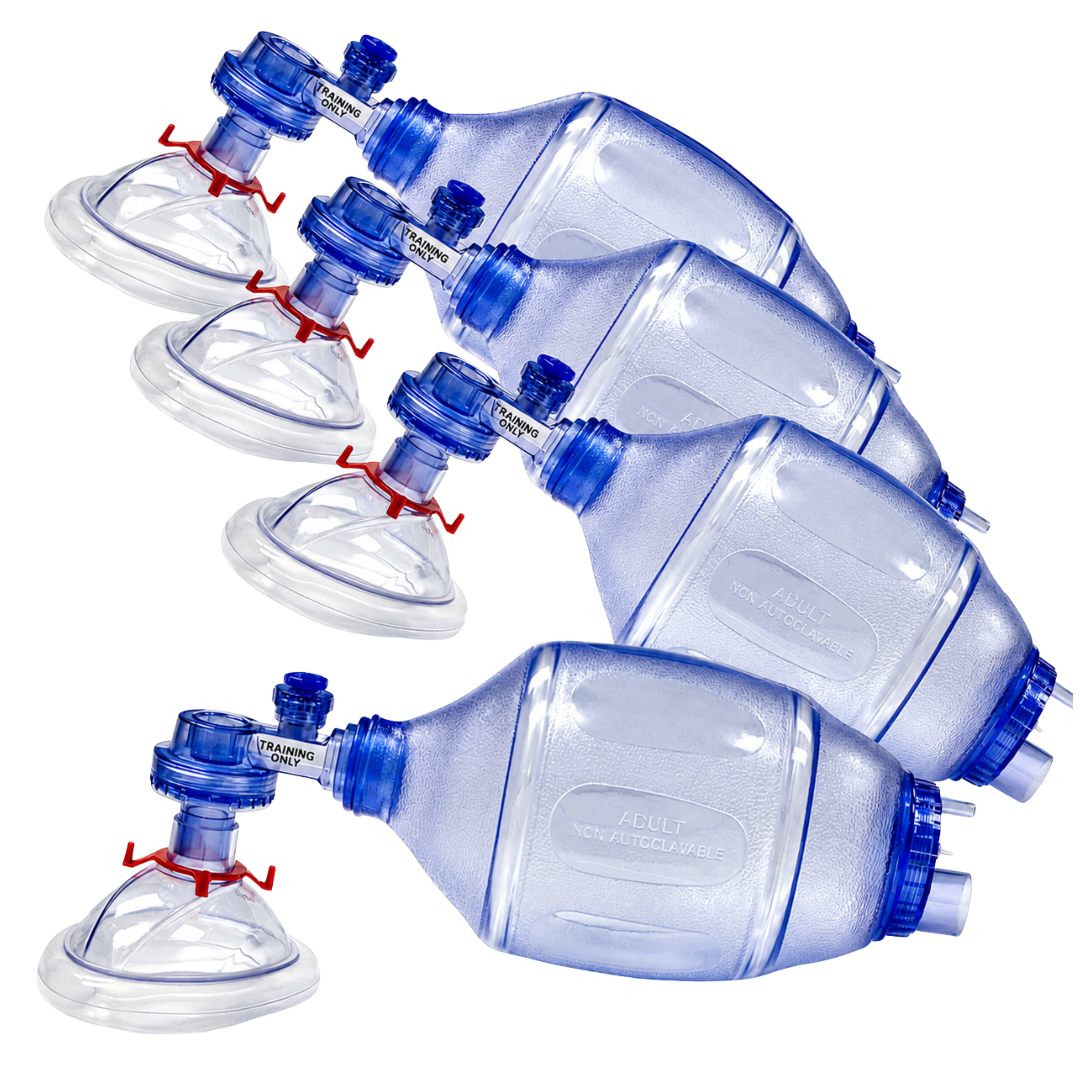 Adult/Child Training BVM 4-Pack in Mesh Bags