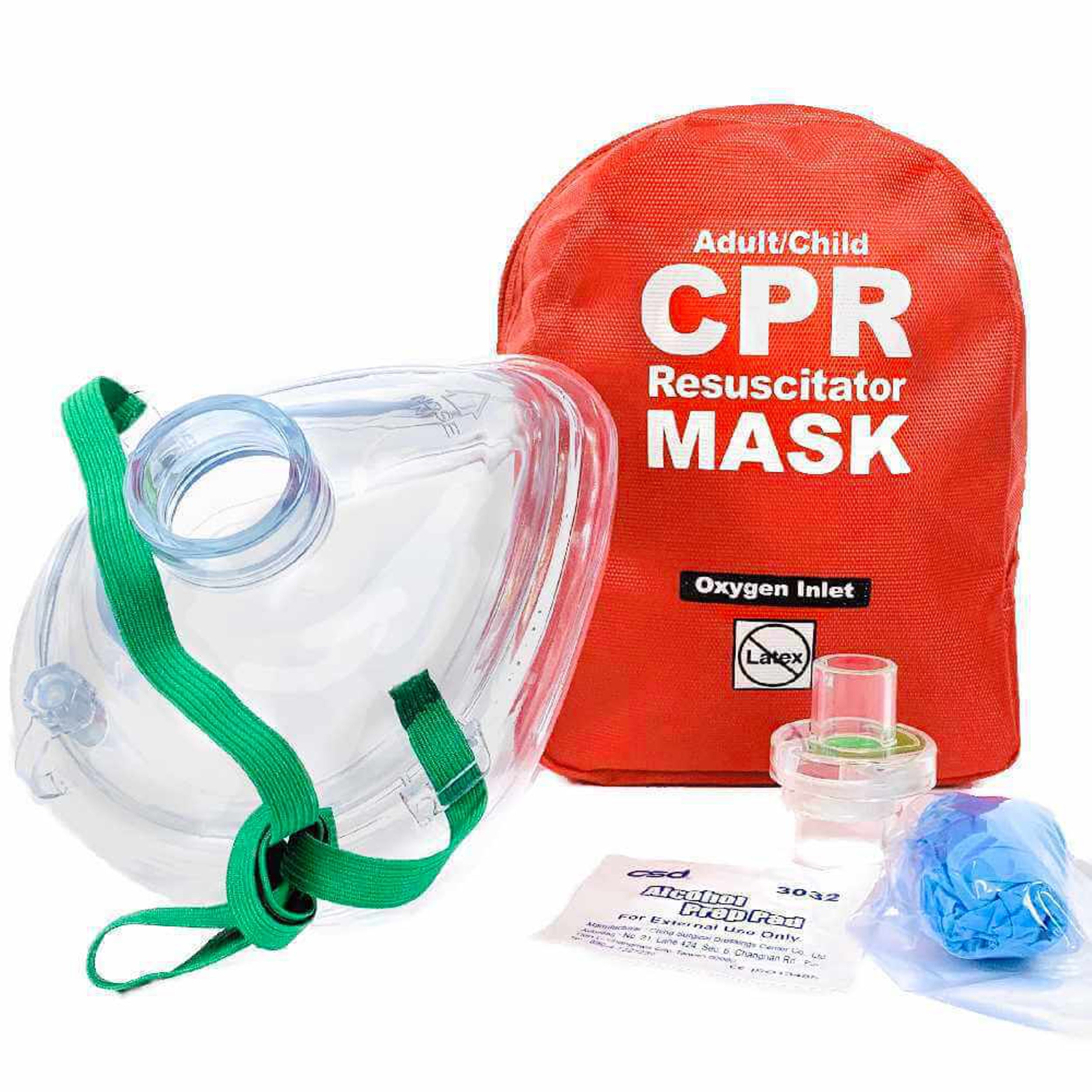 Pack of 10 CPR Rescue Masks, Adult/Child & Infant, Soft Case, WNL Safety