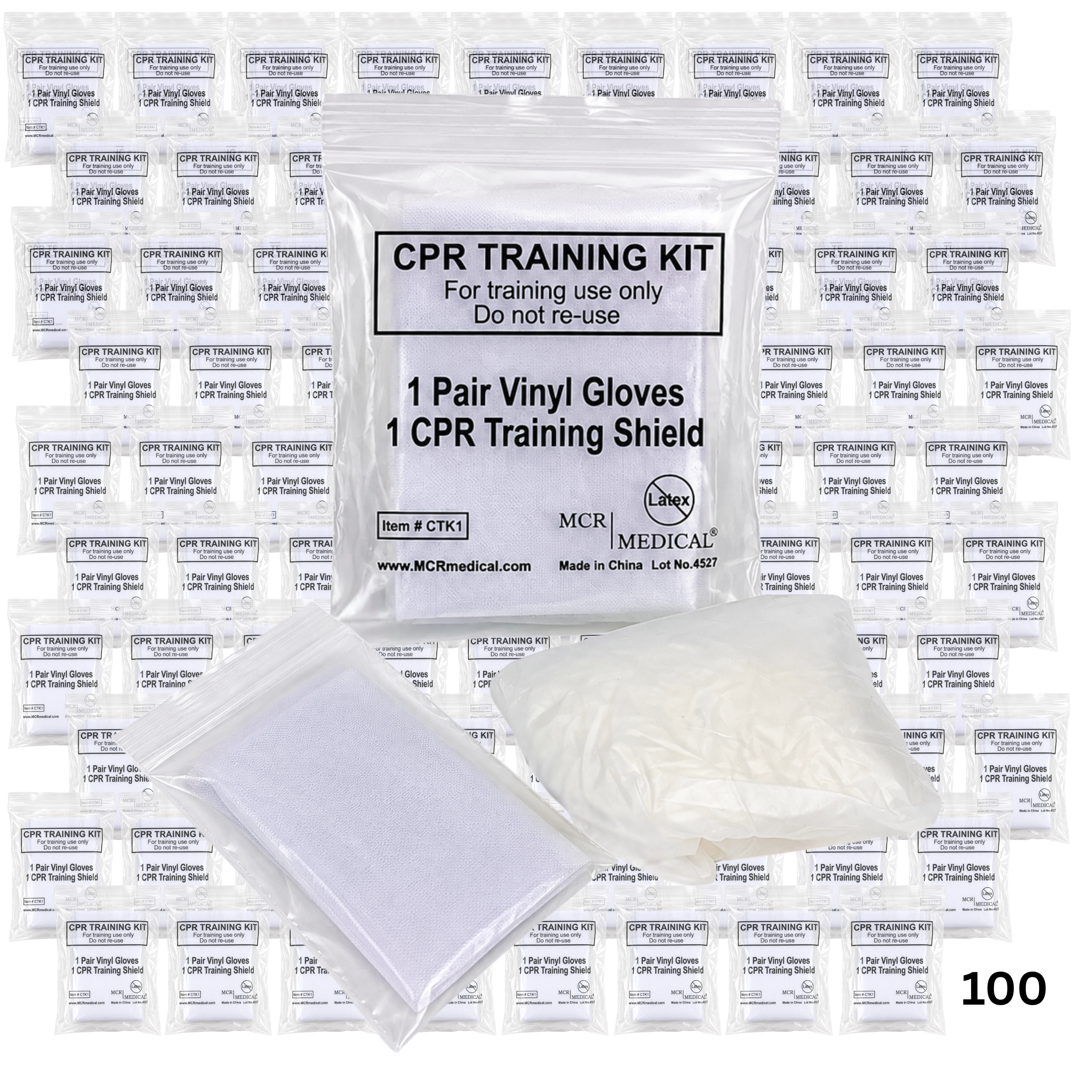 Package of 100 CPR Student Training Kits