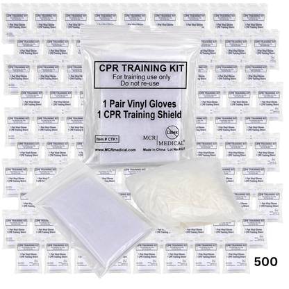 Case of 500 CPR Student Training Kits