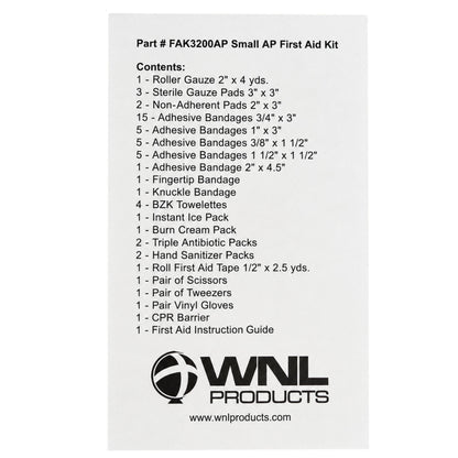 Package of 12 Personal First Aid Kits from WNL