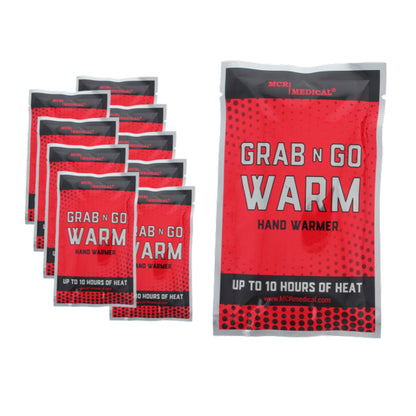 Pack of 10 Grab-N-Go Warm, Air Activated Hand Warmers