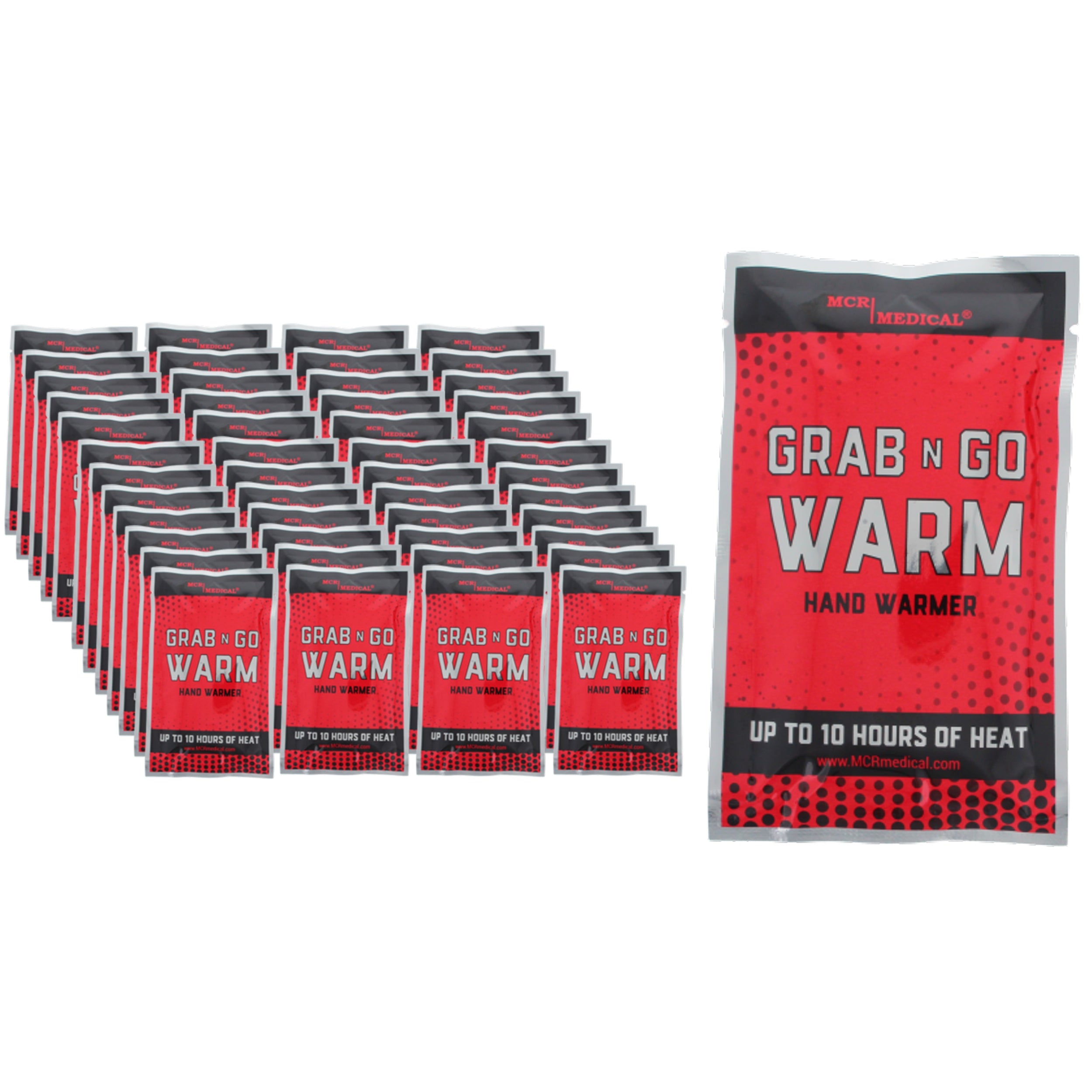 Pack of 50 Grab-N-Go Warm, Air Activated Hand Warmers