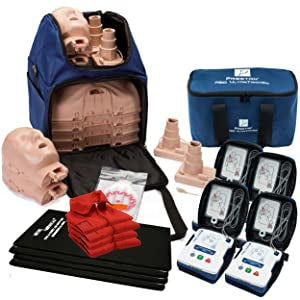 CPR Training Kit w Prestan Ultralite CPR Manikins w/ Feedback and AED UltraTrainers