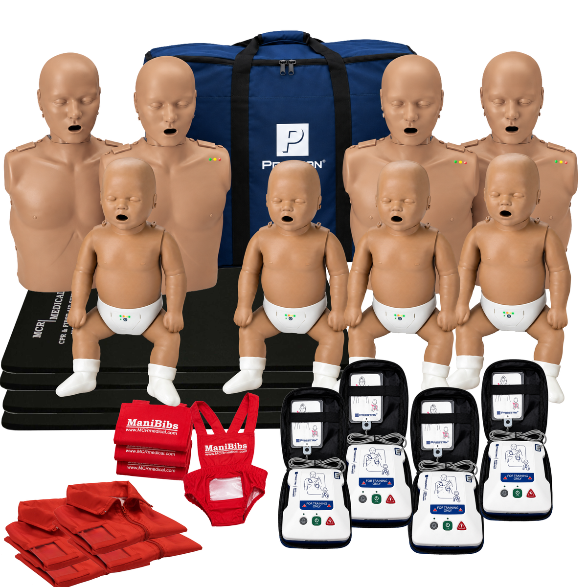 Adult 4-Pack & Infant 4-Pack W/ Feedback & UltraTrainers, Dark Tone