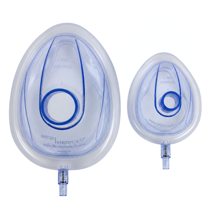 Combo Pack of CPR Training Masks, 5 Adult & 5 Infant with Valves, MCR Medical