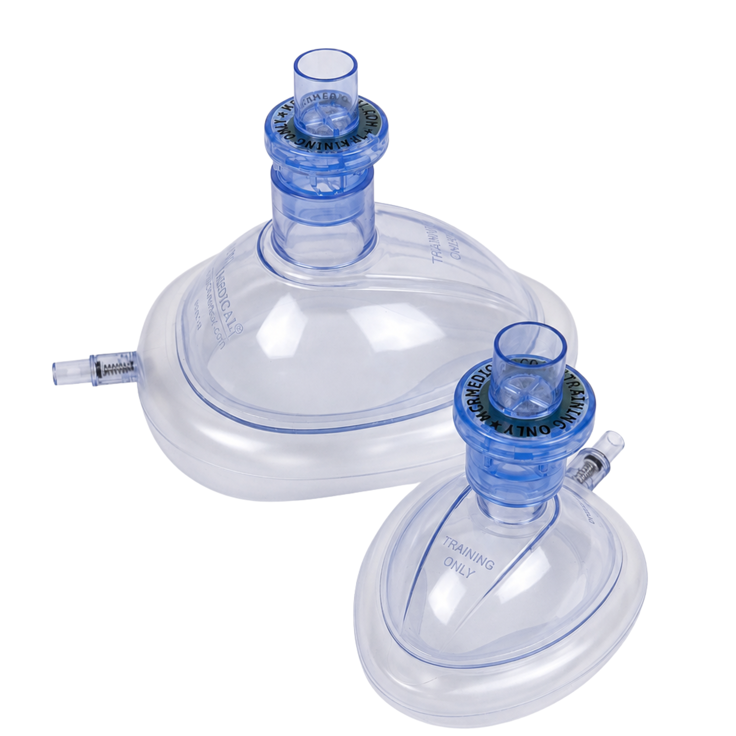 Combo Pack of CPR Training Masks, 5 Adult & 5 Infant with Valves, MCR Medical