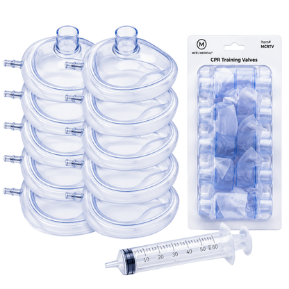 Pack of 10 Adjustable Adult Training CPR Masks, MCR Medical
