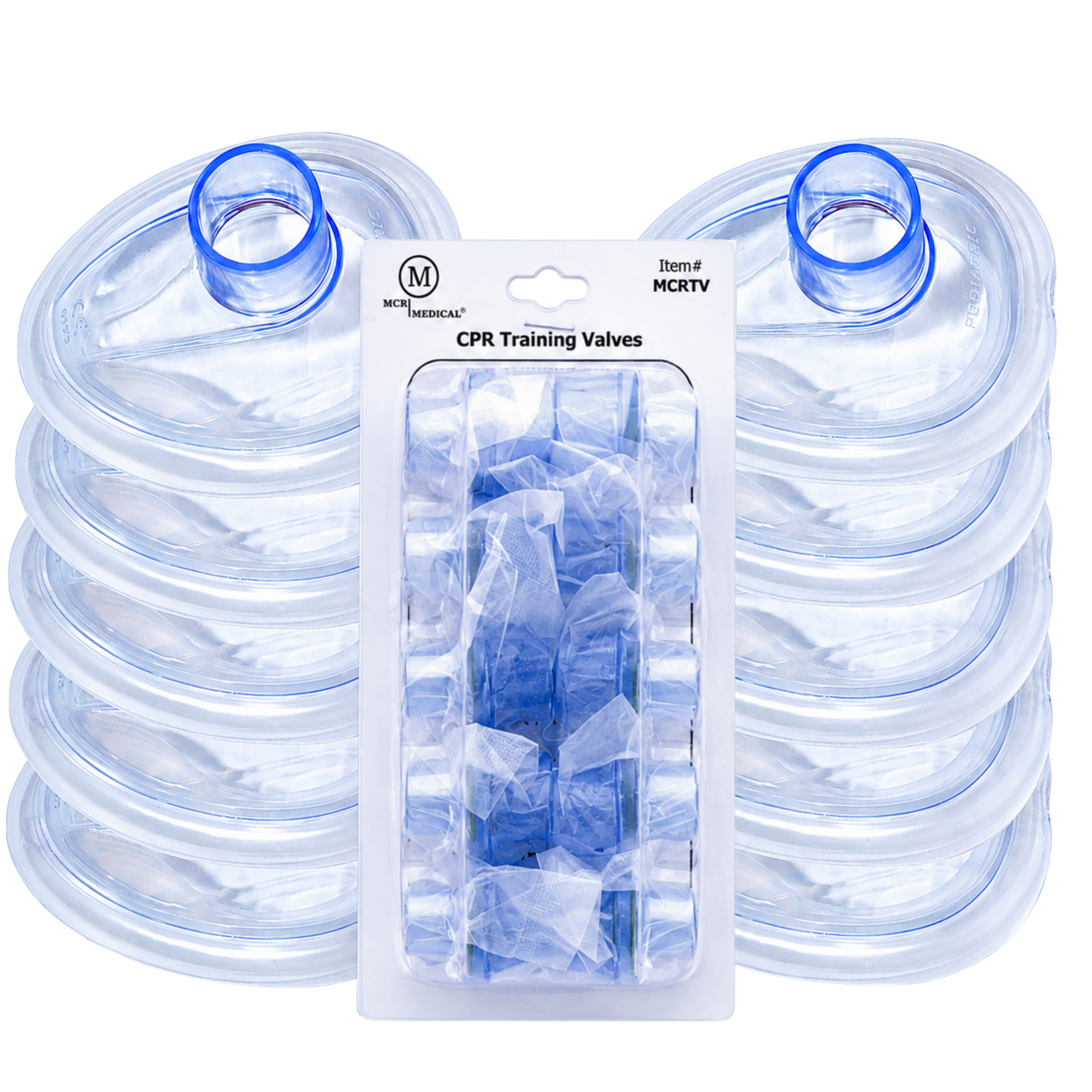 Pack of 10 INFANT Training CPR Masks with FREE Valves, MCR Medical