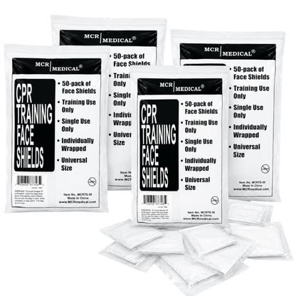 Pack of 200 CPR Practice Shields, MCR