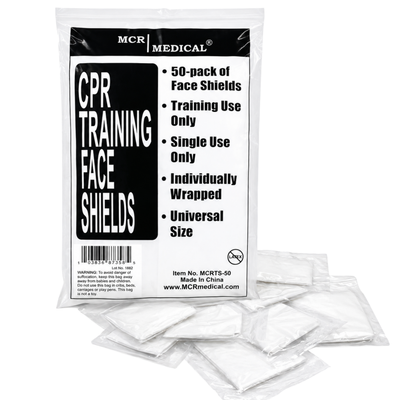 Pack of 50 CPR Practice Shields, MCR