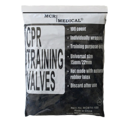 Pack of 100 CPR Training Valves, MCR Medical