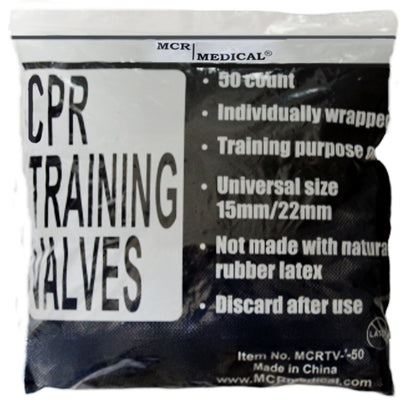 Pack of 50 CPR Training Valves, MCR Medical