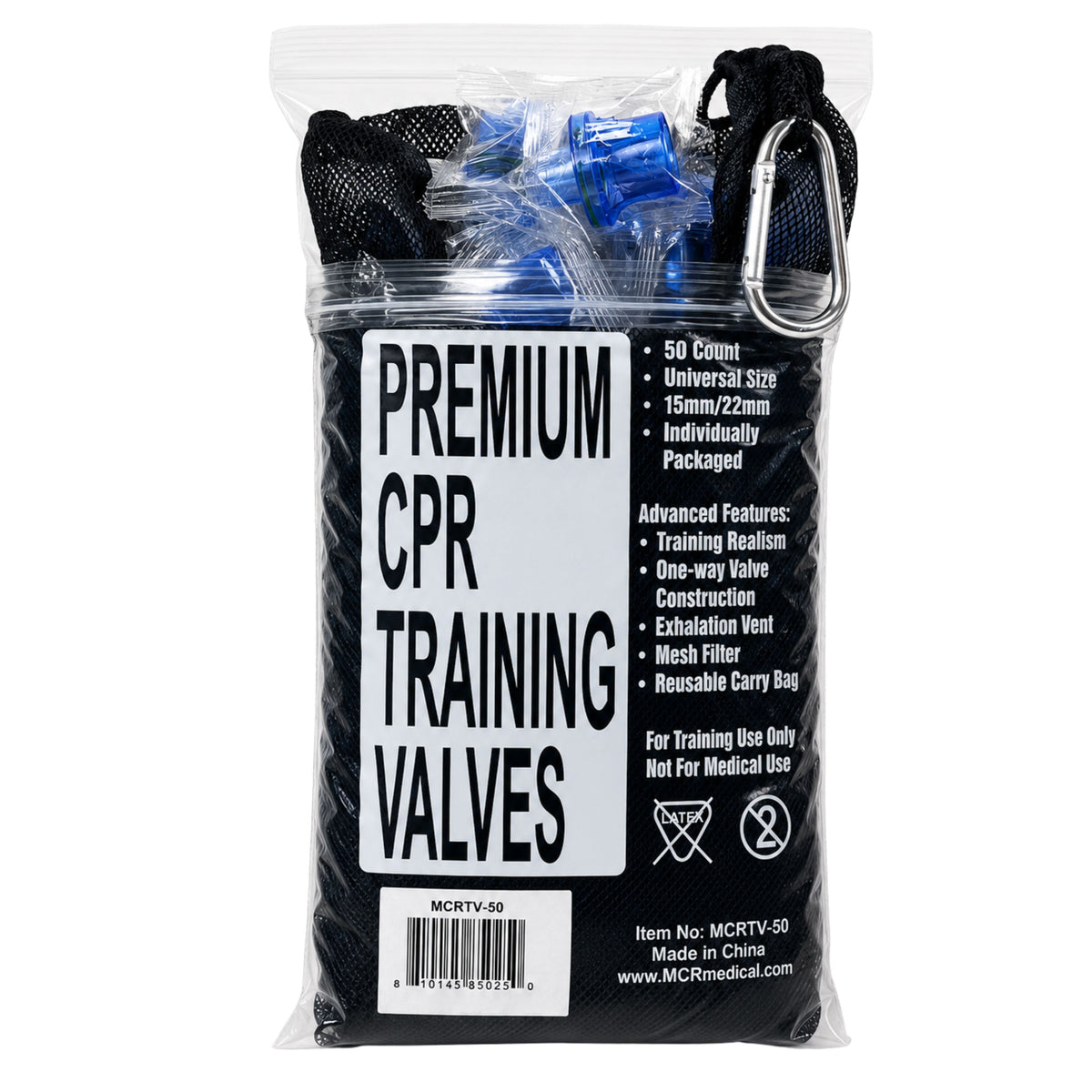 Pack of 50 CPR Training Valves, MCR Medical