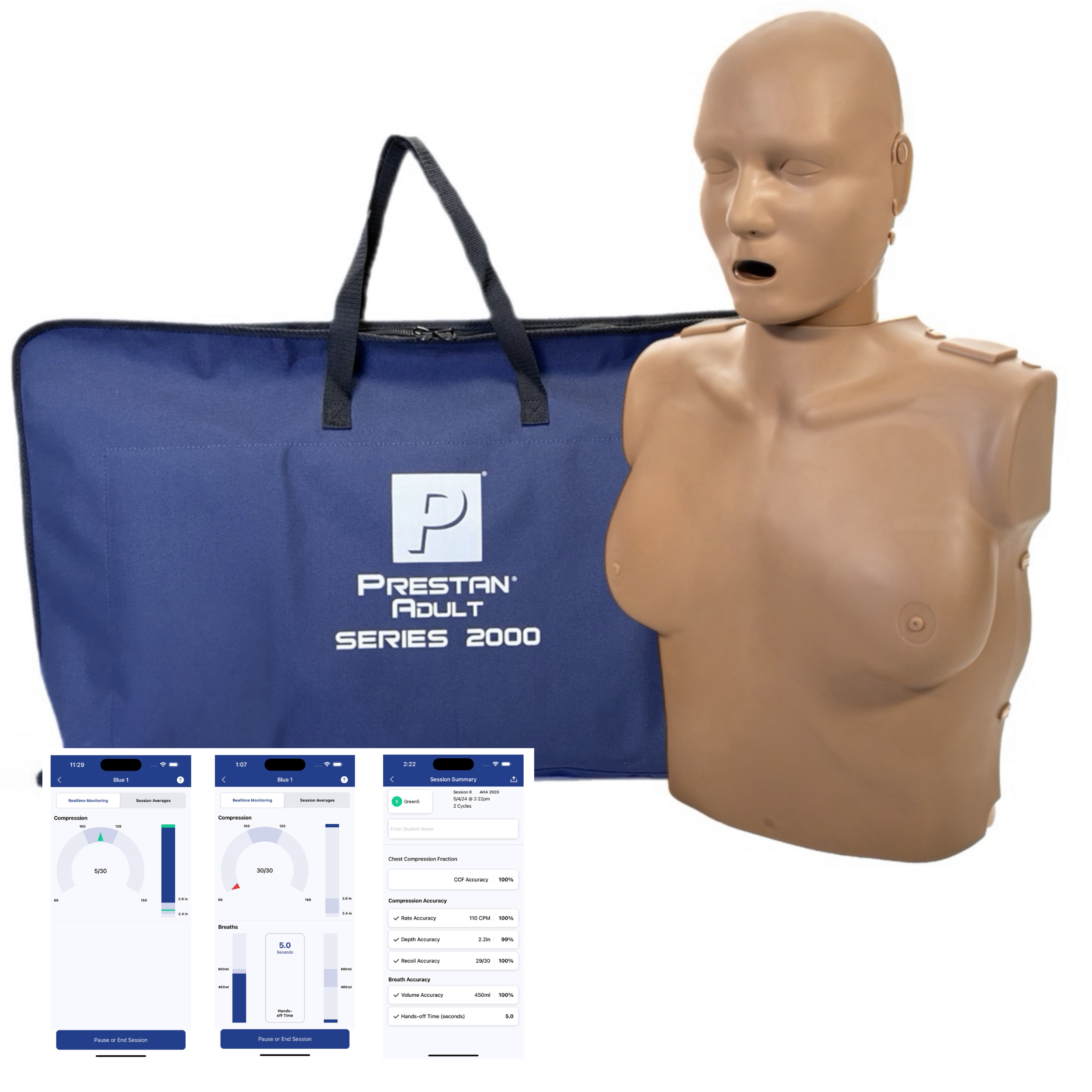 Series 2000 Adult Female CPR Manikin with Advanced Feedback, DARK TONE
