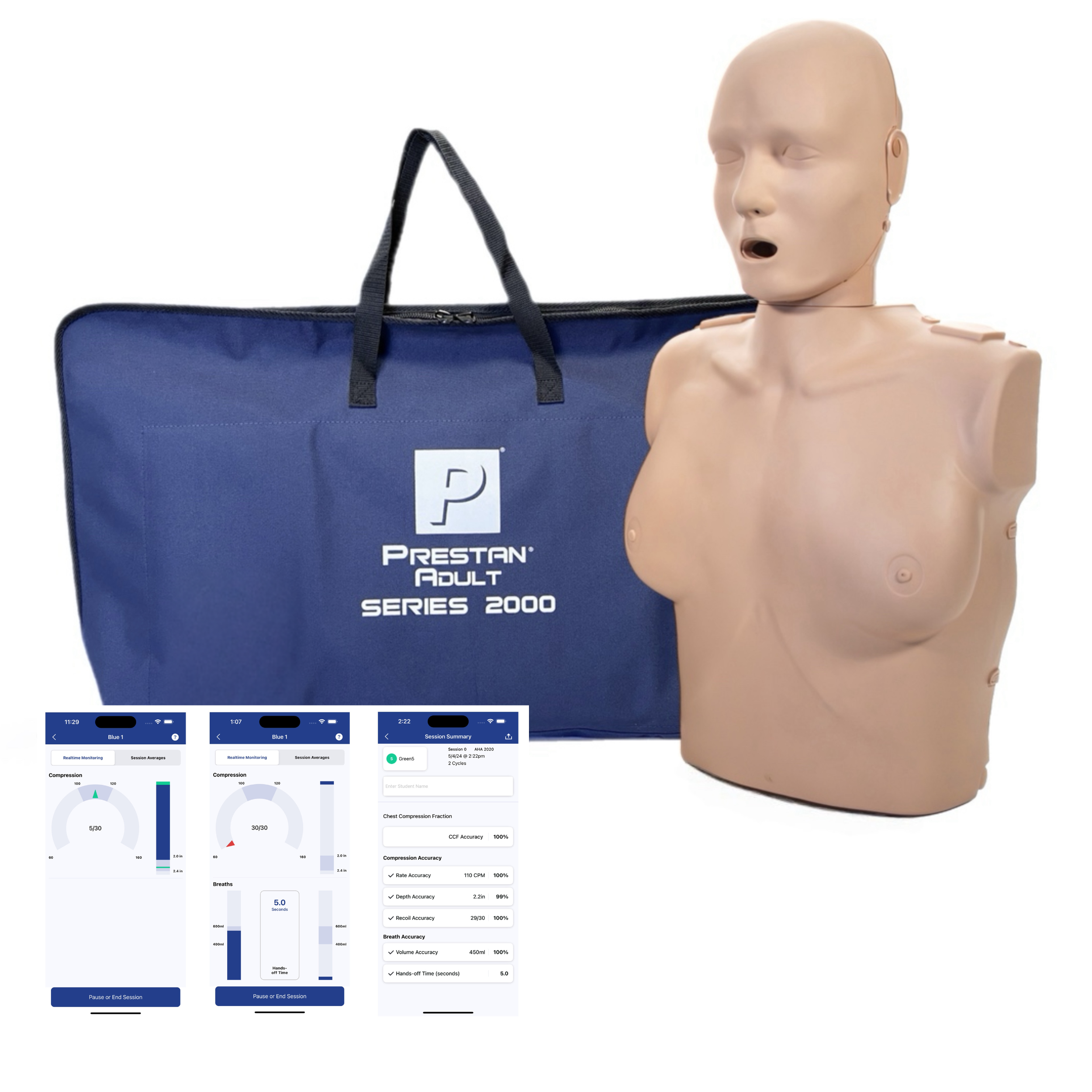 Series 2000 Adult Female CPR Manikin with Advanced Feedback, MEDIUM TONE