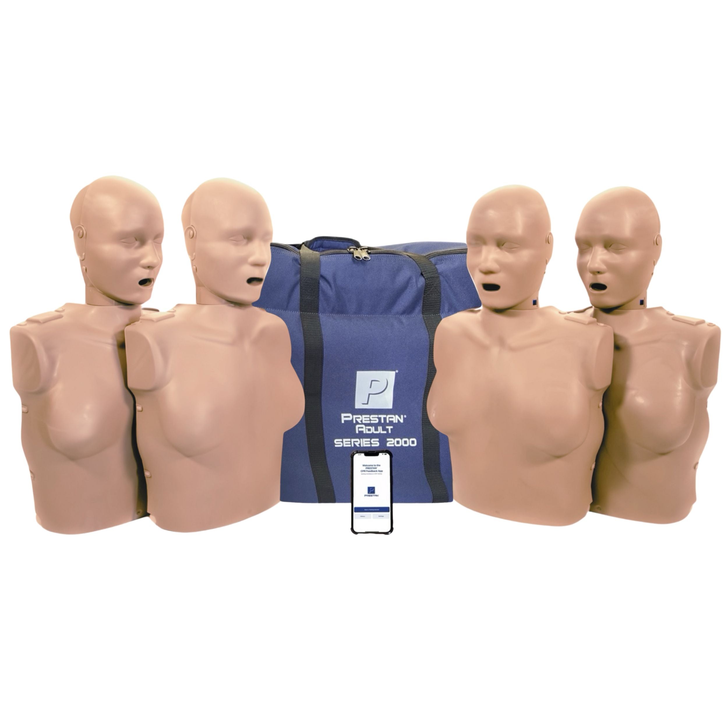 4-pack Series 2000 Adult Female CPR Manikin with Advanced Feedback, DARK TONE