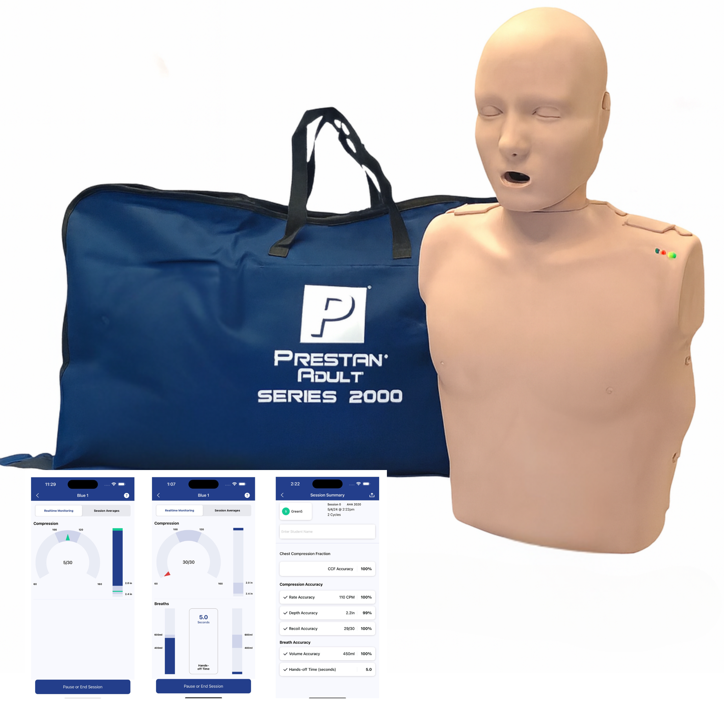 Series 2000 Adult CPR Manikin with Advanced Feedback, MEDIUM TONE