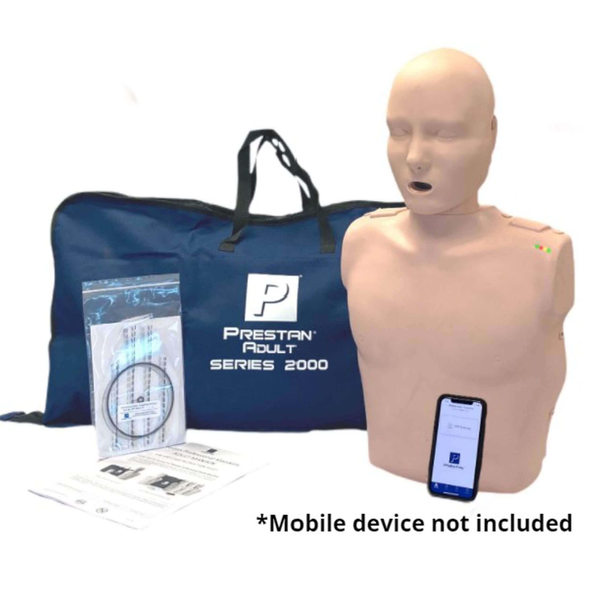 Series 2000 Adult CPR Manikin with Advanced Feedback, MEDIUM TONE, PRESTAN PP-AM-2000-1-MS