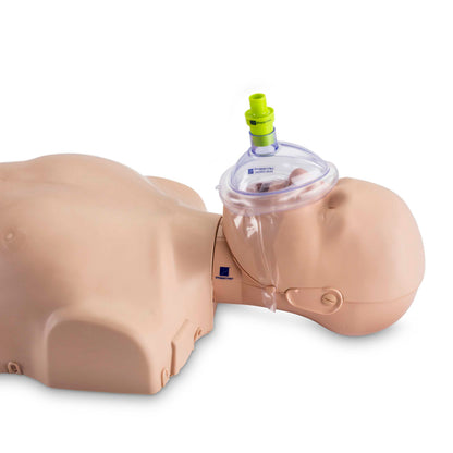 Pack of 10 INFANT Training CPR Pocket Resuscitator Masks with Valves, Prestan