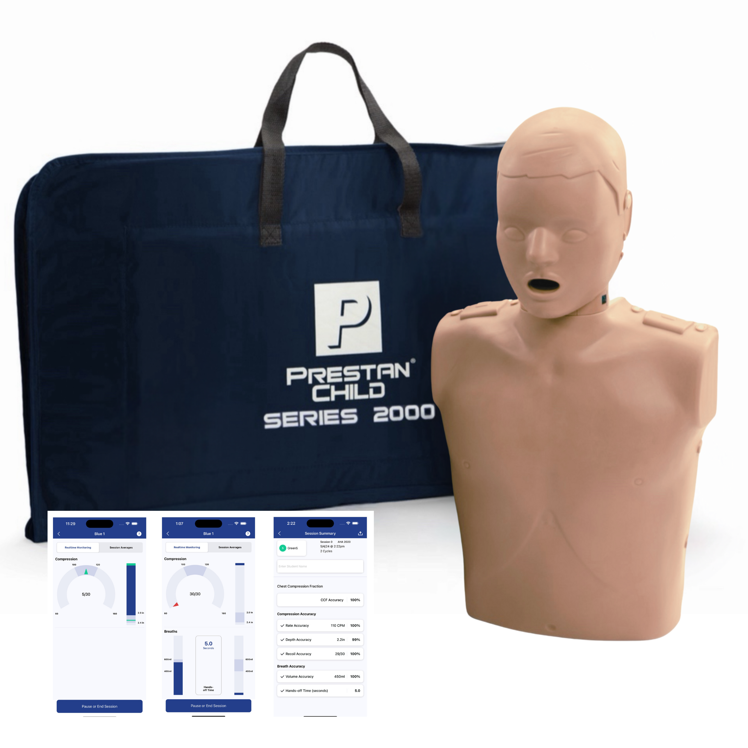 Series 2000 Child CPR Manikin with Advanced Feedback, DARK TONE, PRESTAN